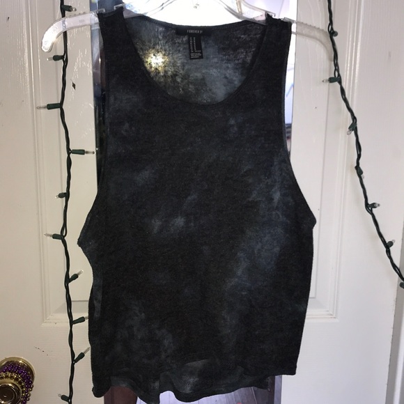 Kind of tie dye dark blue tank top - Picture 1 of 3